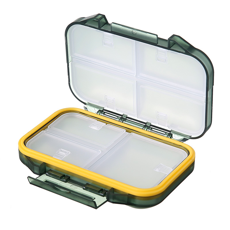 Caja de medicina conveniente de gran capacidad de 7 días de embalaje caja de Medicina de plástico portátil a prueba de humedad sellado de siete rejillas de almacenamiento de medicina pequeña caja de medicina