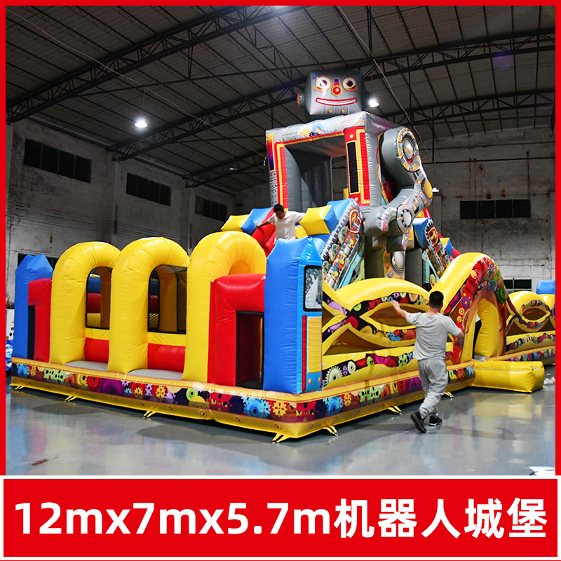 Castillo infláble para niños juguete equipo de juego Fuerte travieso interior y exterior gran cama de salto alto deslizante ensamblaje inflable