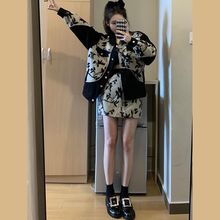 【原创】小香风套装女小个子高级感冬装裙子名媛气质小洋装两件套