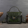 Small one-shoulder bag, fashionable shoulder bag, suitable for import, 2023 collection, genuine leather