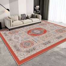 地毯客厅大面积全铺波斯风水洗底仿羊绒地毯防滑家用装饰地毯跨境