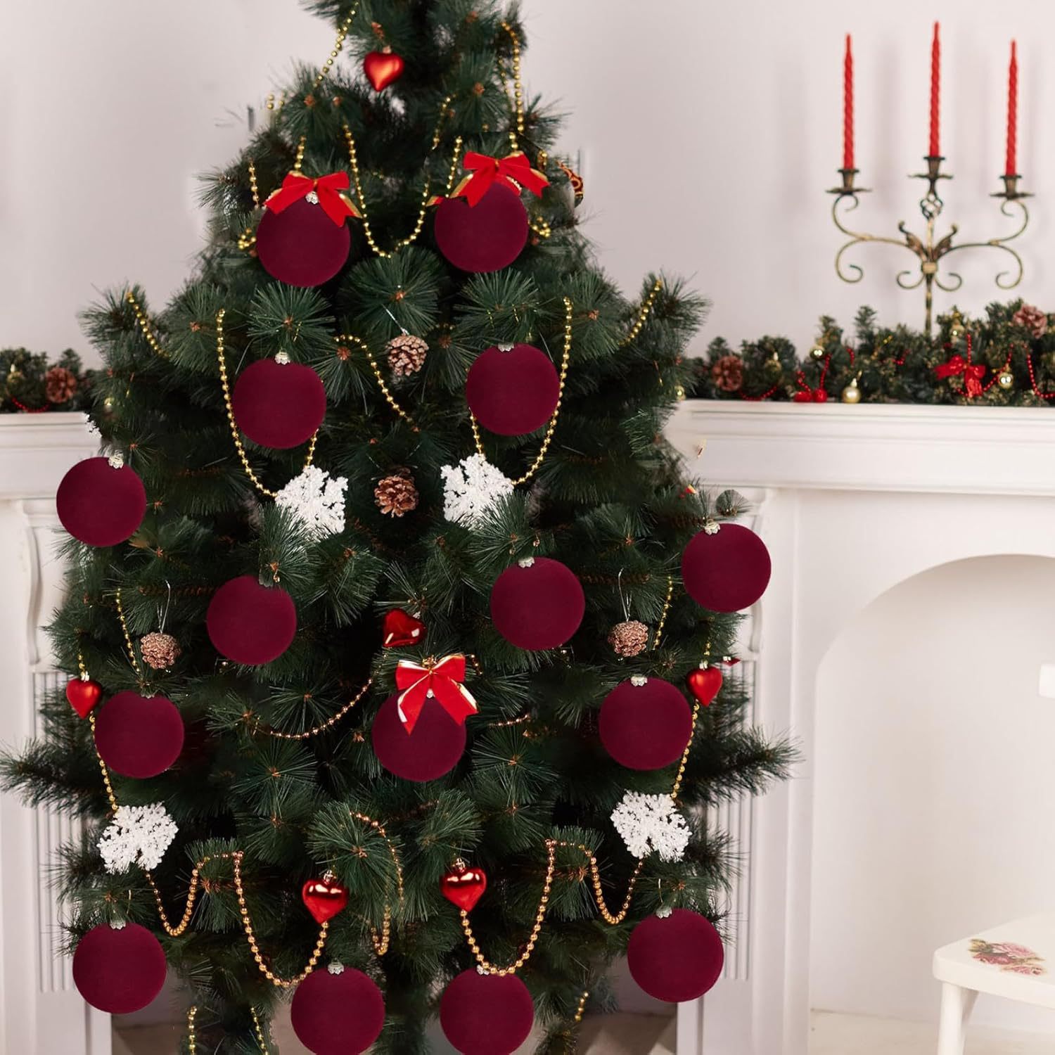 Bolas de Navidad personalizadas floquetas bolas de Navidad árbol de Navidad colgante bolas decoración navideña fábrica directa image 4