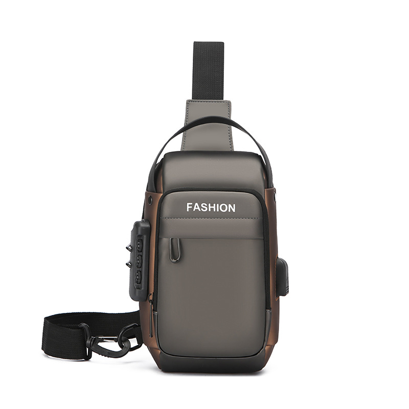 Men's handheld fashionable chest bag to go out