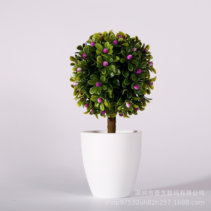 Simulación de plantas verdes, plantas en macetas, comercio electrónico, venta al por mayor, venta directa de fábrica, bola de hierba artificial de plástico, decoración del hogar, decoración del hogar image 22