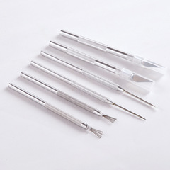 Ceramic tools stainless steel needle aluminum rod seven needles handmade details pottery needle punch clay sculpture carving knife trimming knife