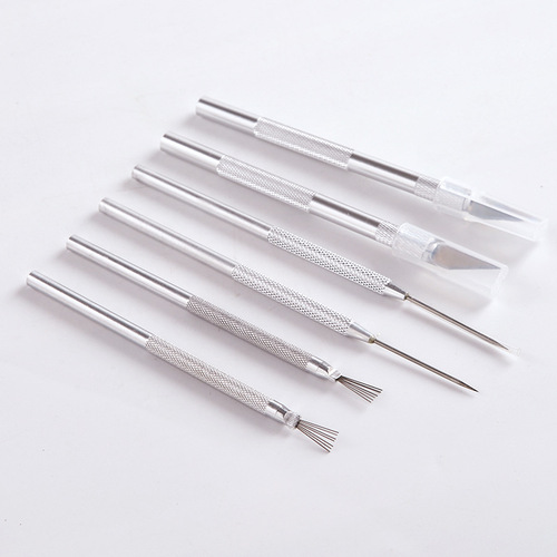 Ceramic tools stainless steel needle aluminum rod seven needles handmade details pottery needle punch clay sculpture carving knife trimming knife