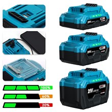 牧田款插脚锂电工具通用电池充电式充放一体大容量品质高外贸精选