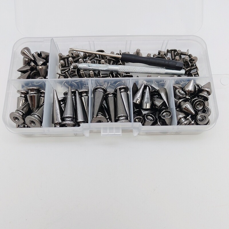 80套服装撞钉金属锌合金锥形子弹头尖头装饰皮具螺丝朋克铆钉diy|undefined