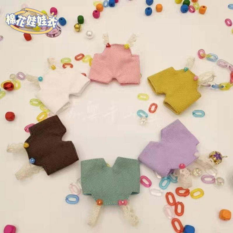 (2개) 인형 10CM 면 인형 10CM 정상 몸 10CM 지방 몸 데님 멜빵