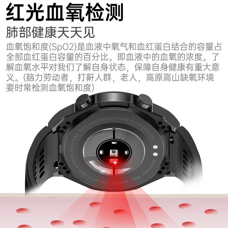 Смарт‑часы Bluetooth — давление, SpO2, ЭКГ, неинвазивный замер сахара и здоровье