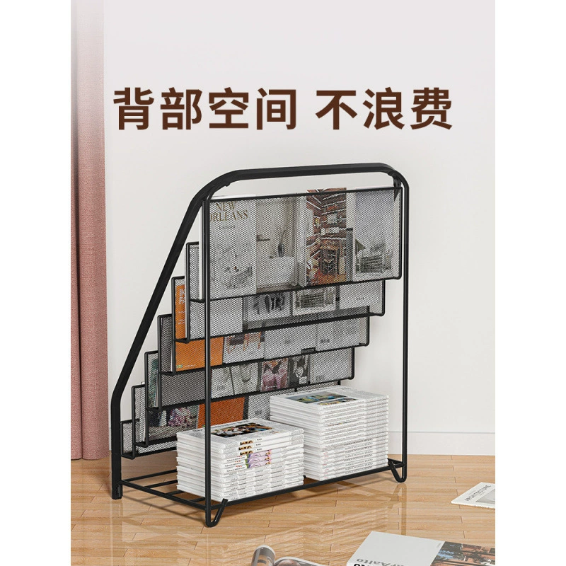 Owl display rack, newspaper rack, magazine rack, display rack, multi-layer storage rack, floor-standing newspaper promotional materials