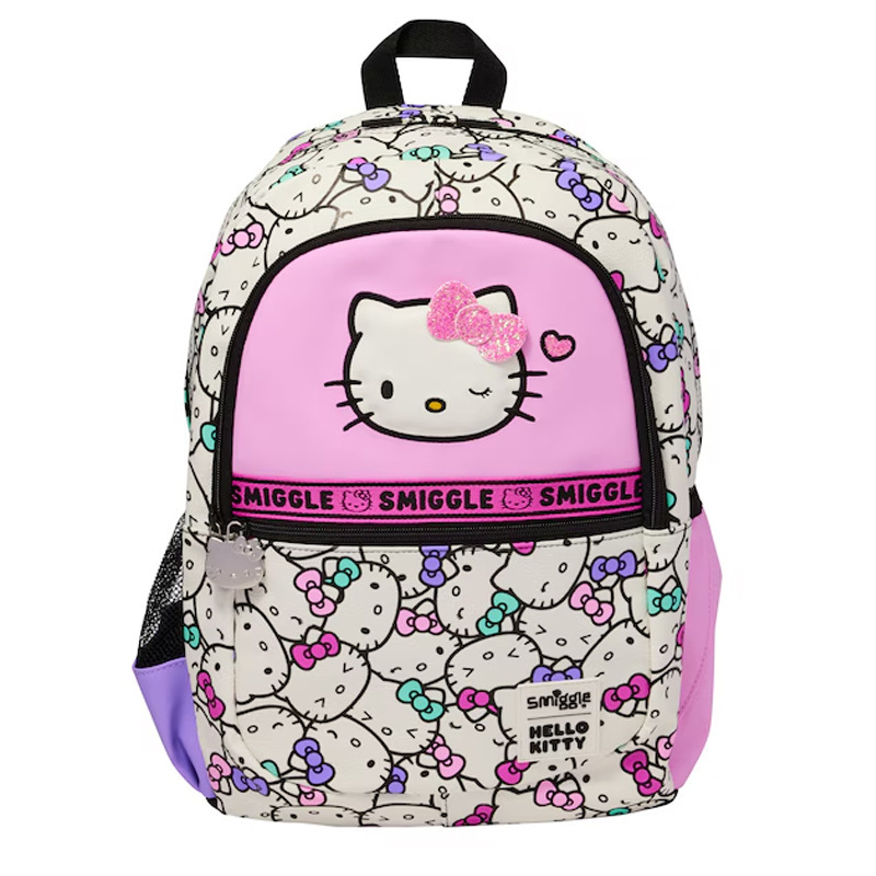 Smiggle grande kt Stitch mochila de gran capacidad de descompresión de doble hombro de dibujos animados