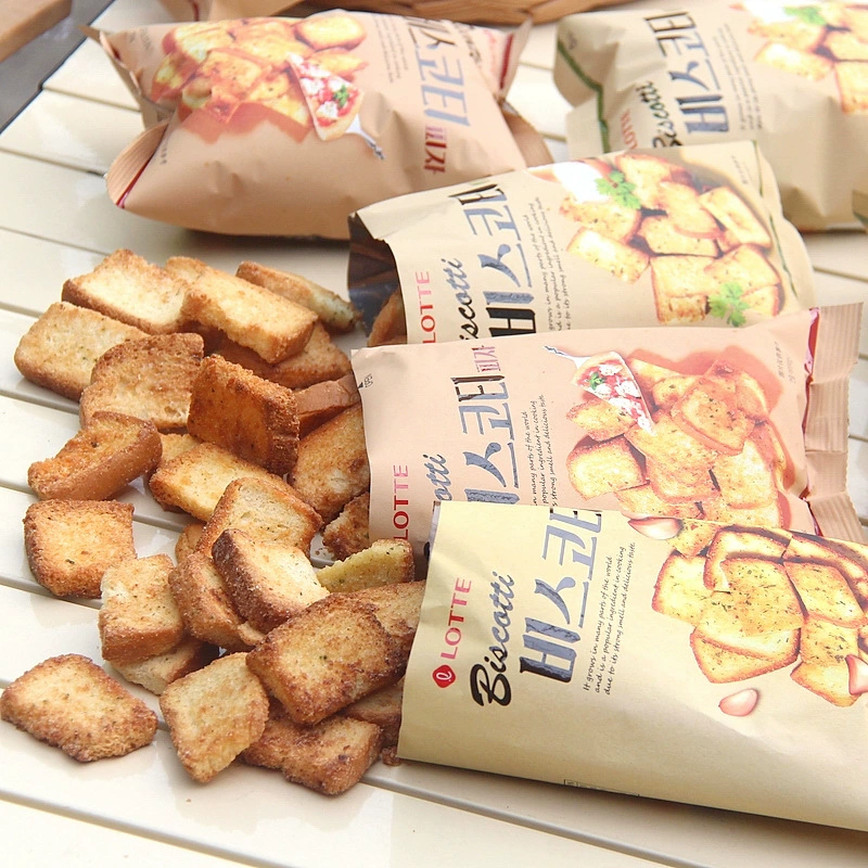 Южная Корея импортировала ломтики хлеба Lotte с чесночным вкусом пиццы