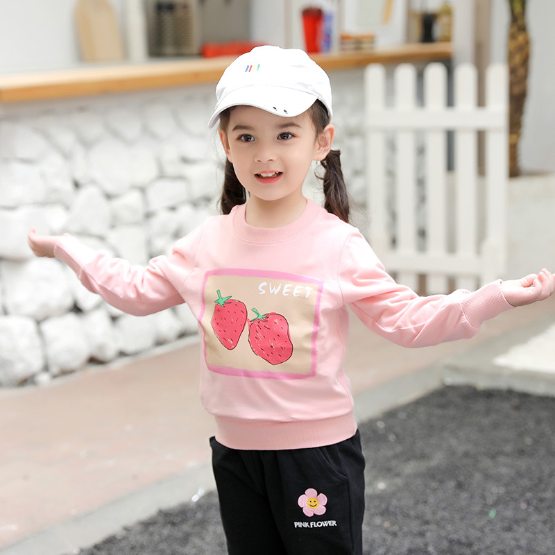 Ropa infantil estilo coreano, otoño 2024, nueva sudadera de felpa para niños al por mayor, ropa de bebé de manga larga para niñas, una pieza, dropshipping