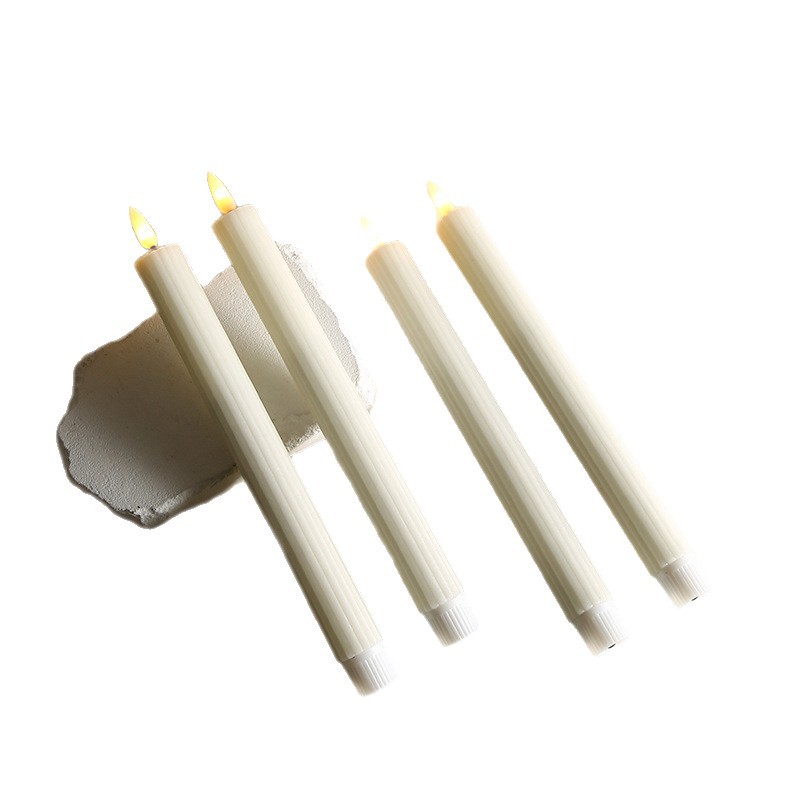 Simulador de parafina transfronteriza varilla larga vela electrónica luz LED Navidad día de San Valentín decoración atmósfera lámpara de vela