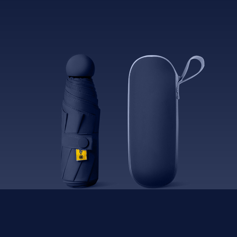 Sombrilla compacta y práctica para mujer, plegable para uso en días soleados y lluviosos, mini parasol de bolsillo de cinco o seis pliegues, sombrilla con protección UV, sombrilla grande, sombrilla automática, plegado automático.