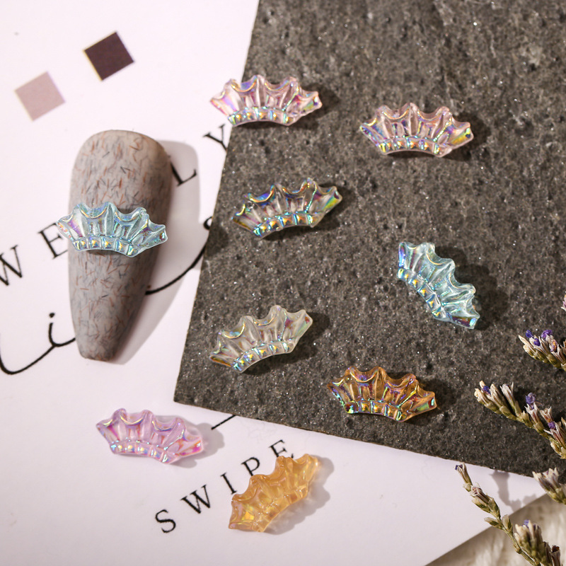Transparent small nail decoration for manicure