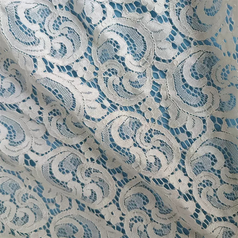 锦棉蕾丝面料 幅宽150公分厂家好质量经典款 服装婚纱辅料批发