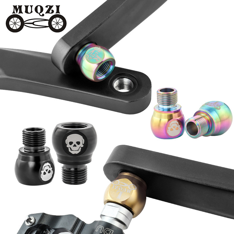MUQZI mountain dead fly Road folding bike pedal extension pole holder extension screw stainless steel accessories