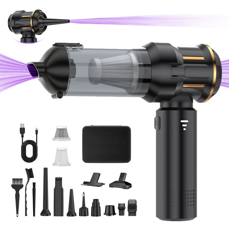 Автомобильный пылесос бесщеточный мотор высокая мощность электрический пылесос ручной портативный всасывающий и продувной машина для трансграничных продаж