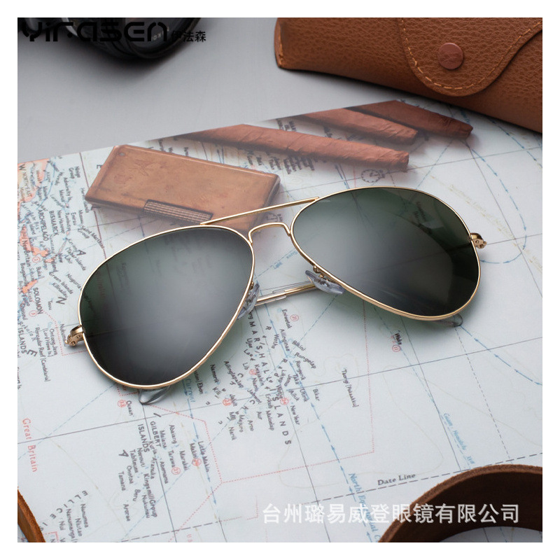 Trendy Unisex 3025 Aviator Uv Protection Sunglasses Gradient Cool Travel Driving Aviator Sunglasses