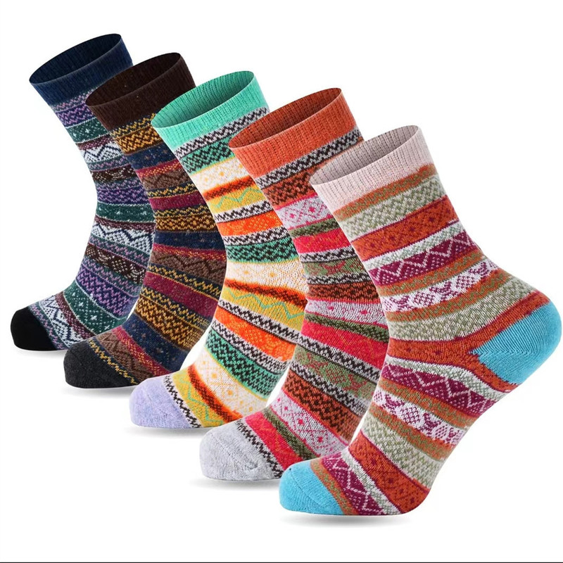 Fun Novelty Women's Wool Socks Crew Winter Socks Thick Winter Gift Warm Wool Socks Women's Thick Socks