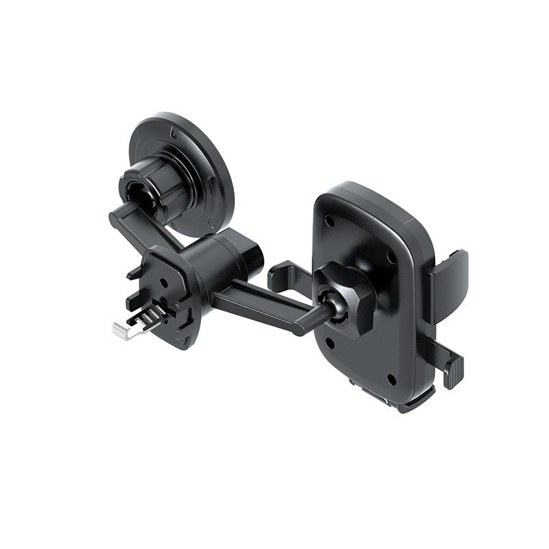 17mm Dual Ball Head Phone Holder with Automatic Locking Clamp, Magsafe Magnetic Air Vent Navigation Car Phone Holder