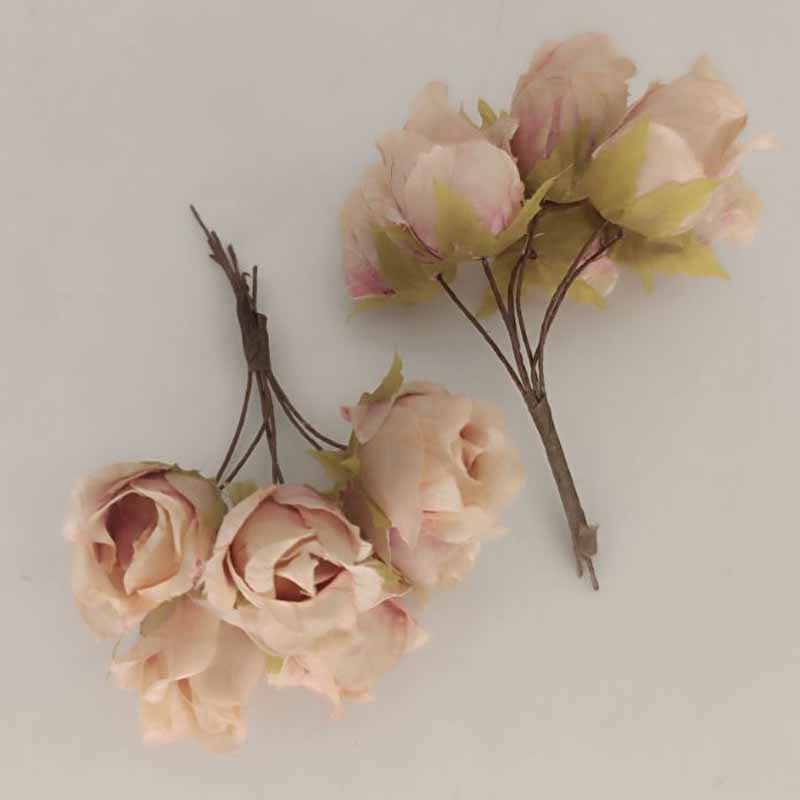 Artificial vintage Rose ramo falso flor decoración del hogar DIY hecho a mano guirnalda material planta pared boda ramo image 14
