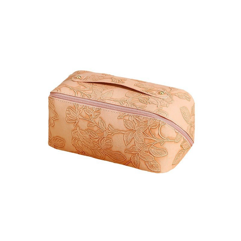 Pillow, polyurethane cosmetic bag, waterproof capacious retro organizer bag