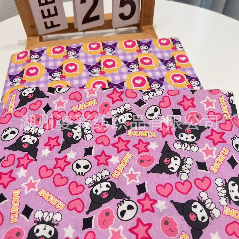 Cotton 40 digital printing love skull kulomi dress children's clothing women's shirt surface