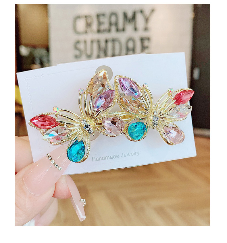 Sweet Butterfly Artificial Crystal Hair Clip display picture 1