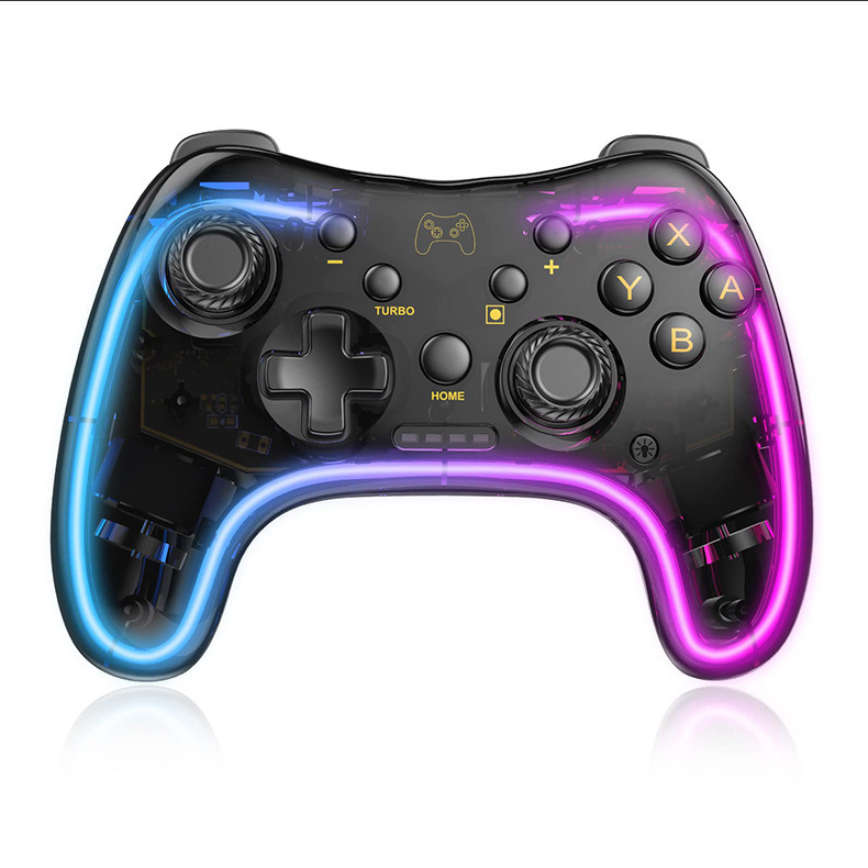 Switch2 pro透明ゲームコントローラーnsワイヤレスBluetoothコントローラーカラフルな体性感覚Android/PCコントローラーに適しています。|undefined