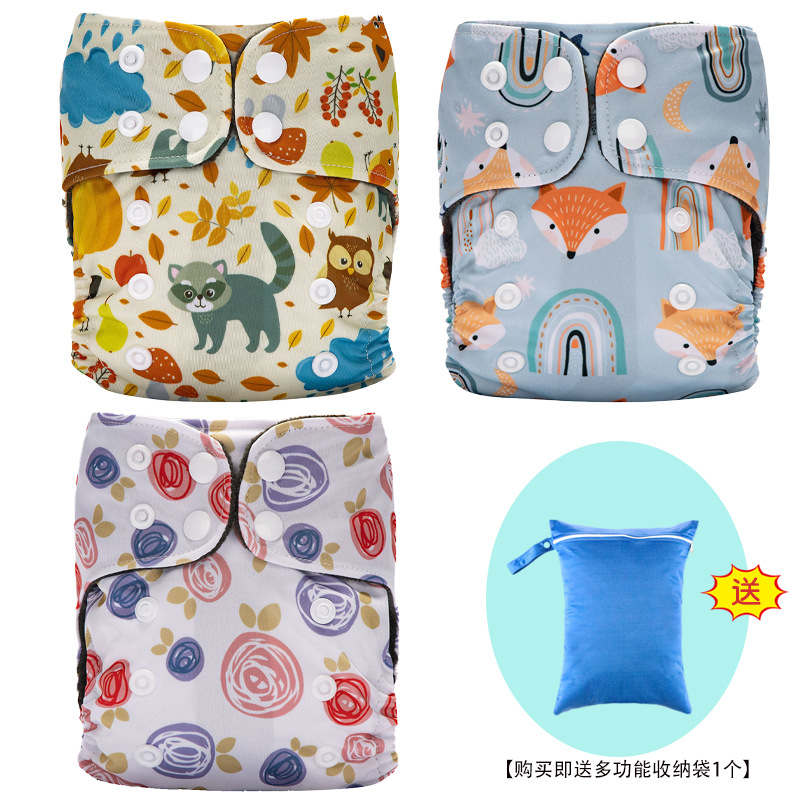 Pantalones de pañales para bebés recién nacidos transfronterizos anillo de orina polar pantalones de entrenamiento para bebés lavables transpirables pantalones impermeables a prueba de fugas