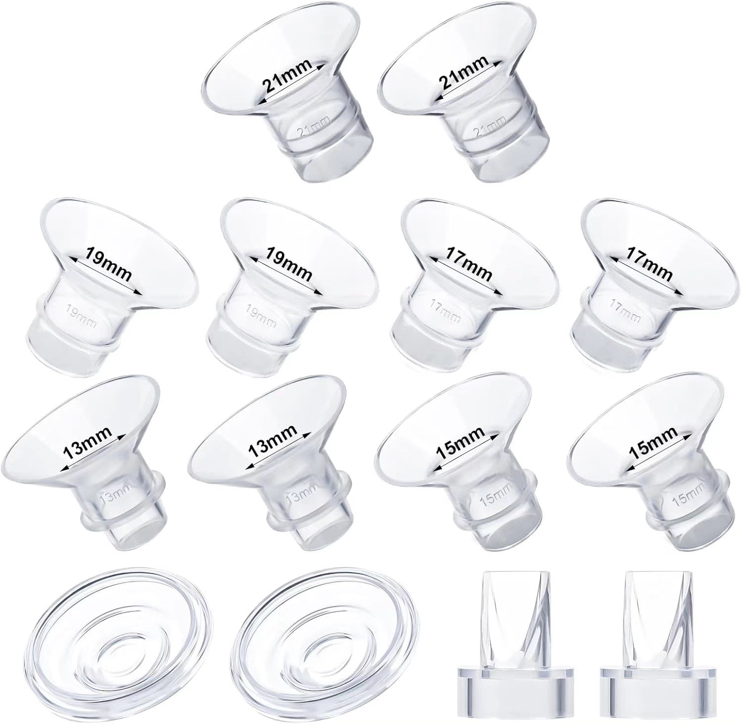 13-15-17-19-21*2+ 2호 덕빌 2개 + 얇은 다이어프램 2개