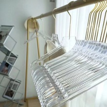 透明水晶logo亚克力家用衣撑婚纱礼服服装店专用衣架衣挂