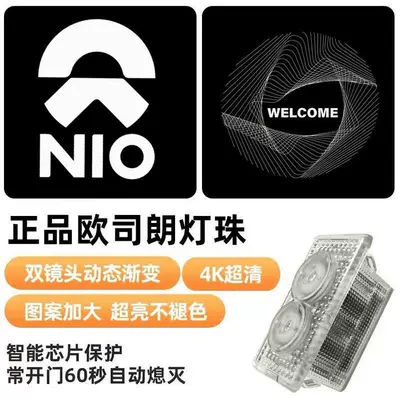 Other Automotive Exterior Supplies — Floor Door Lights - dynamic-nio-logo-birds-nest-logo-4k-without-blue-border1-price-nio-es6