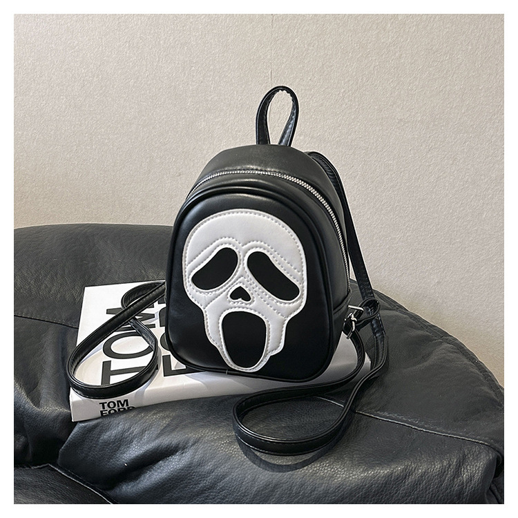 New Unisex Cross-border Foreign Trade Halloween Bag, Quirky And Personalized Ghost Bag, Skeleton Shoulder Bag, Versatile Couple Backpack_voghion.com