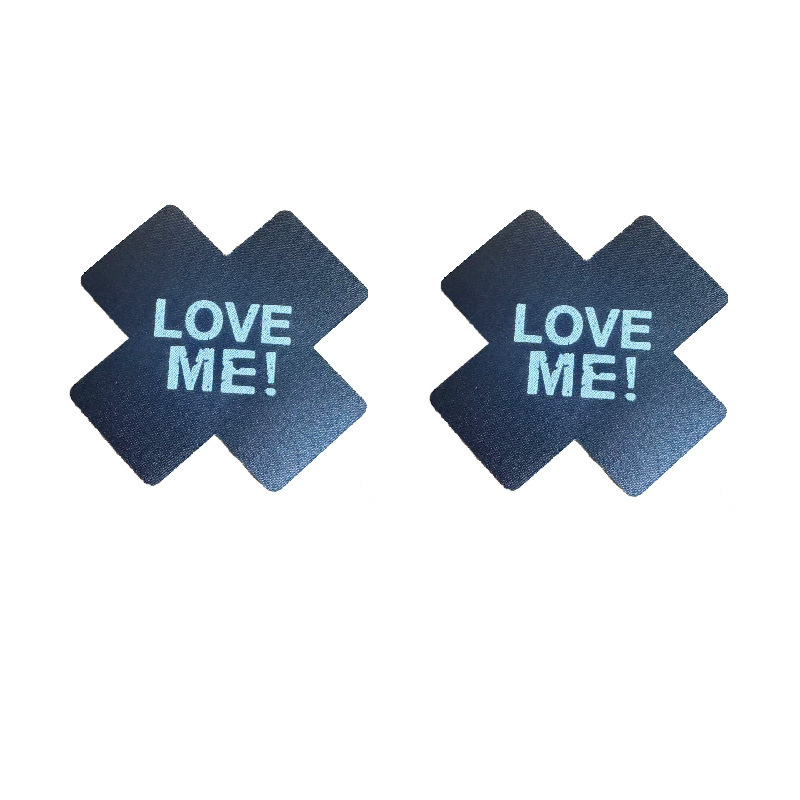 블랙 크로스 프린트 LOVE ME (간이커버)