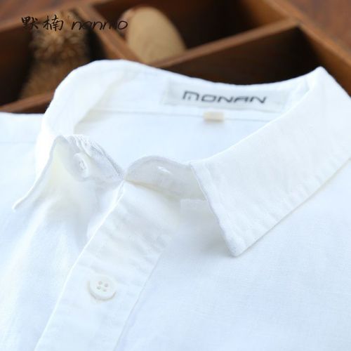 Summer Men's White Cotton Linen Short Sleeve Shirt, Youth Casual Linen Long Sleeve Blouse, Slim Fit Half Sleeve Top, Thin
