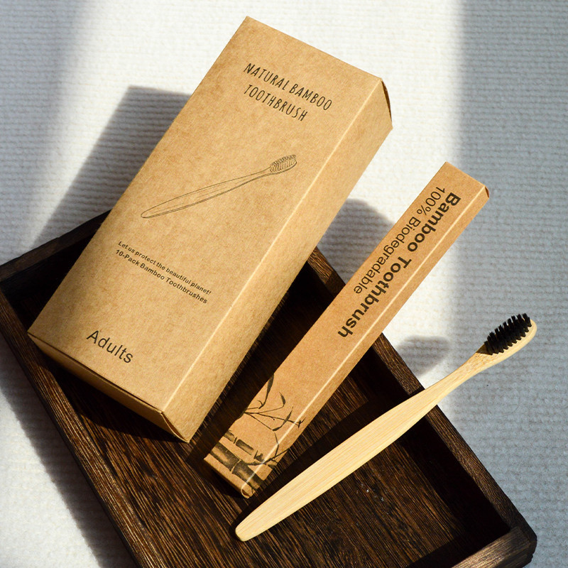 Cepillos de dientes de bambú para hoteles y hostales, artículos de tocador desechables para habitaciones de huéspedes, comercio exterior, proveedor ecológico