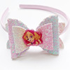 Headband, shiny cartoon cute hair accessory with bow, suitable for import, Birthday gift