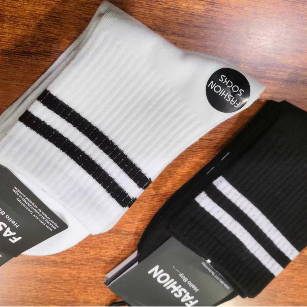 Autumn and winter mid-barrel thickened men's high rubber sports cotton socks warm anti-friction spread running amount