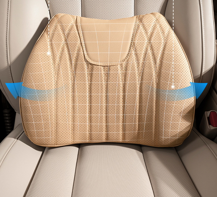 Car Lumbar Support and Headrest Set for the Main Driver, Driving Lumbar Support Artifact, Seat Back Cushion, Car Lumbar Support