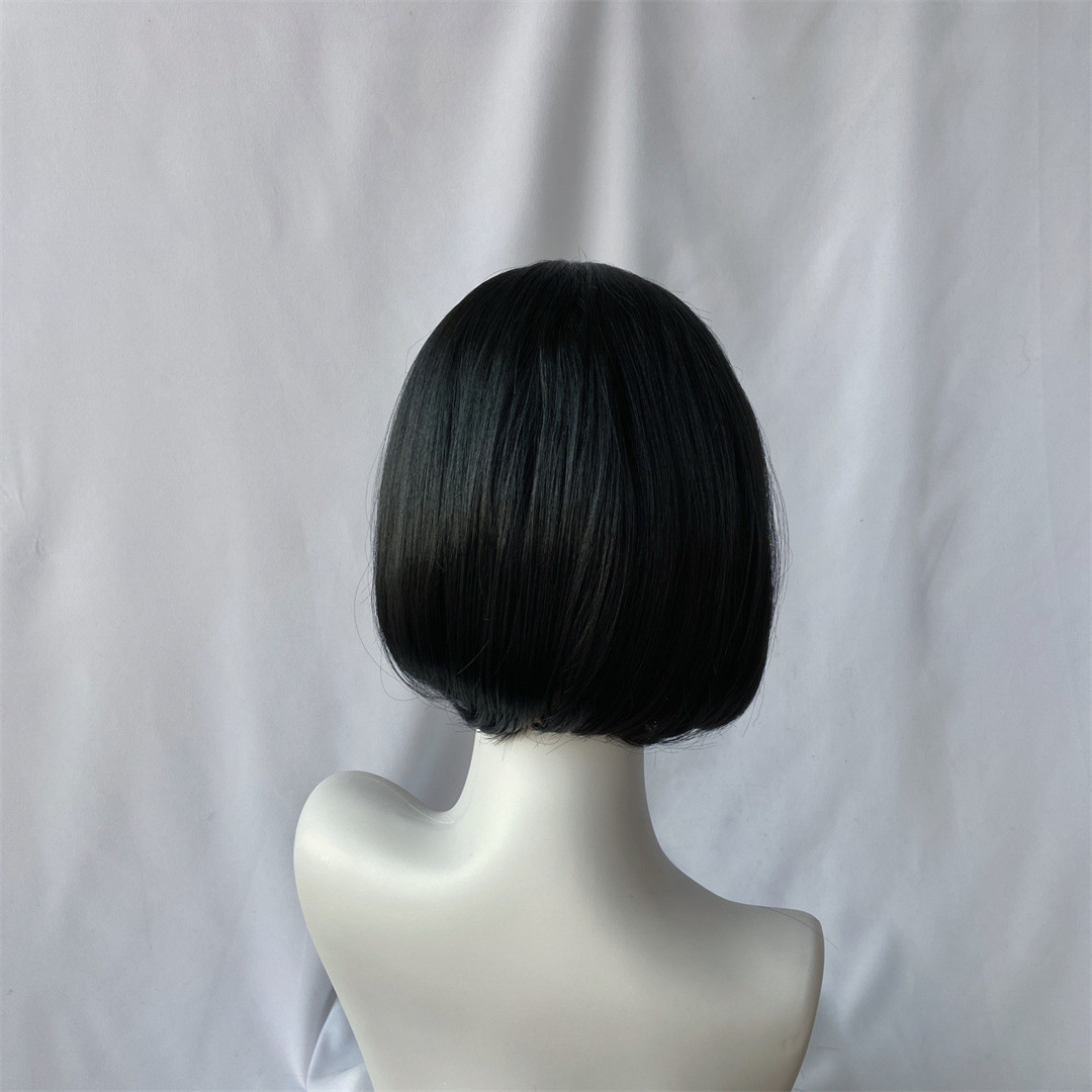 Peluca Corta de Cosplay de Anime de Fibra Sintética de Alta Temperatura para Cosplay