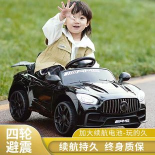 Children's electric car four-wheel car can sit for boys and girls baby 1 to 6 years old remote control battery toy car gift