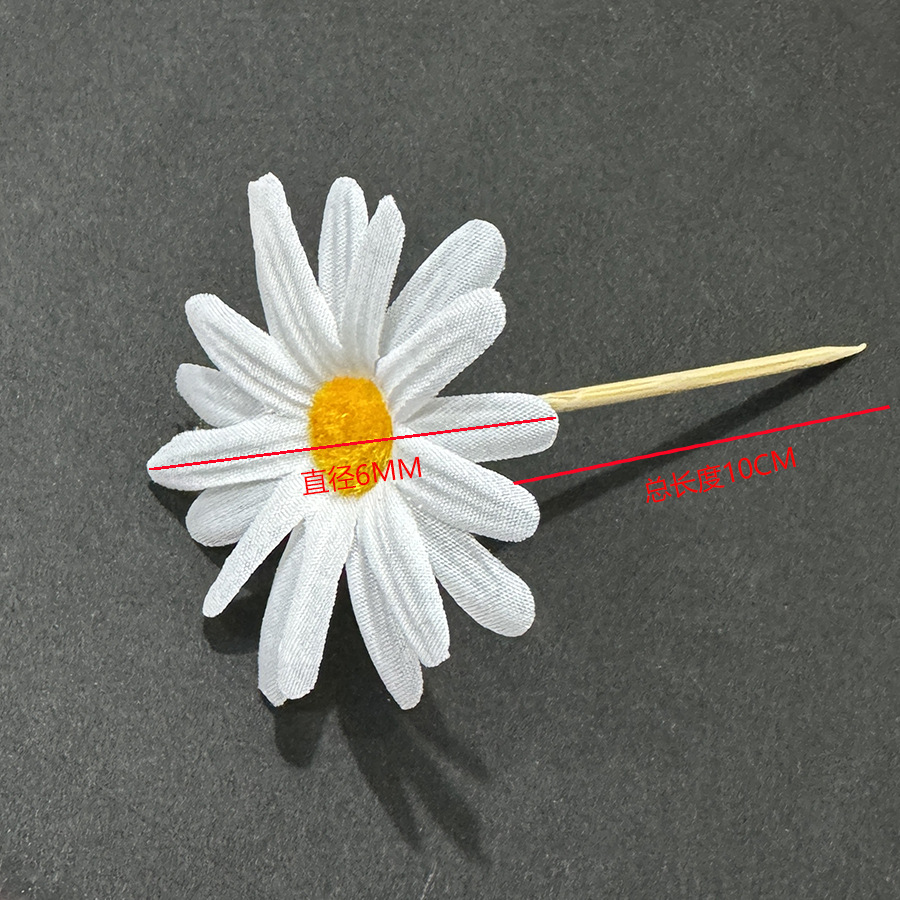 Decoraciones de platos fríos de rosas creativas, inserciones, flores de margaritas pequeñas simuladas, adornos de frutas desechables, platos de frutas, decoración de postres