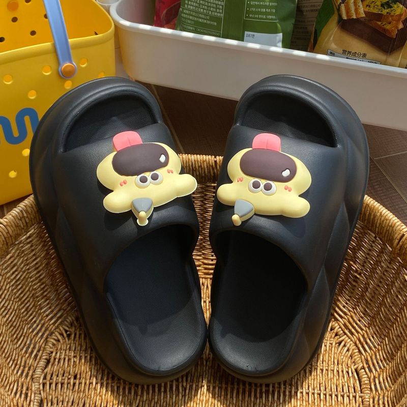 显高显腿细~EVA厚底卡通拖鞋女夏季外穿增高百搭防滑一字拖沙滩鞋|undefined