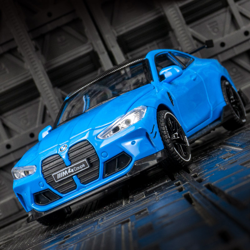 Xinao XA3228 simulación M4 cola grande modelo de aleación de los niños Tire hacia atrás sonido y luz coche de juguete coche de rally adornos