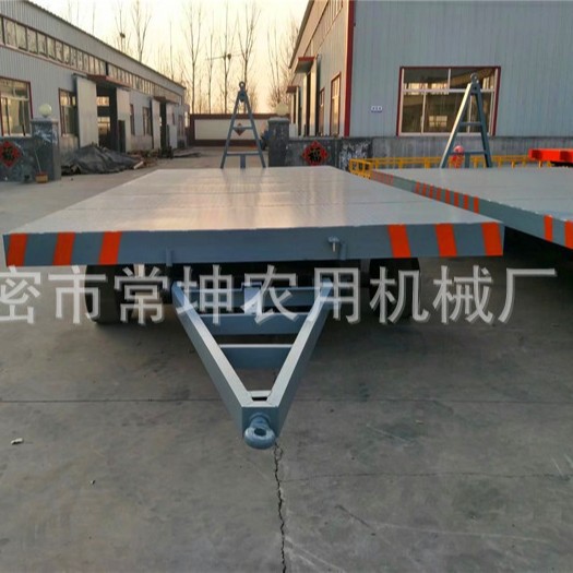 牵引平板运输车 5吨重型双向牵引平板拖车厂内运输车物流专用车