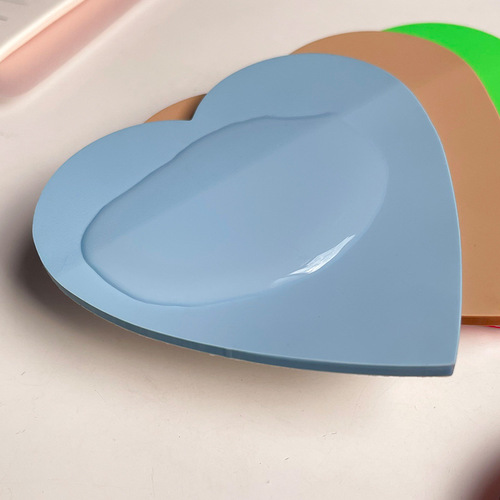 Cross-border best-selling semi-transparent heart sticky notes, waterproof writable marking PET sticky notes, glow-in-the-dark sticky notes